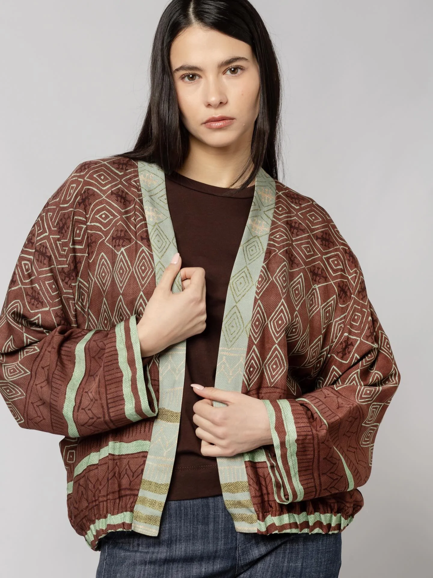 Patterns that travel the world 🌍 
Crafted in Italy, worn with freedom
Kimono Jacket - SS26 Collection