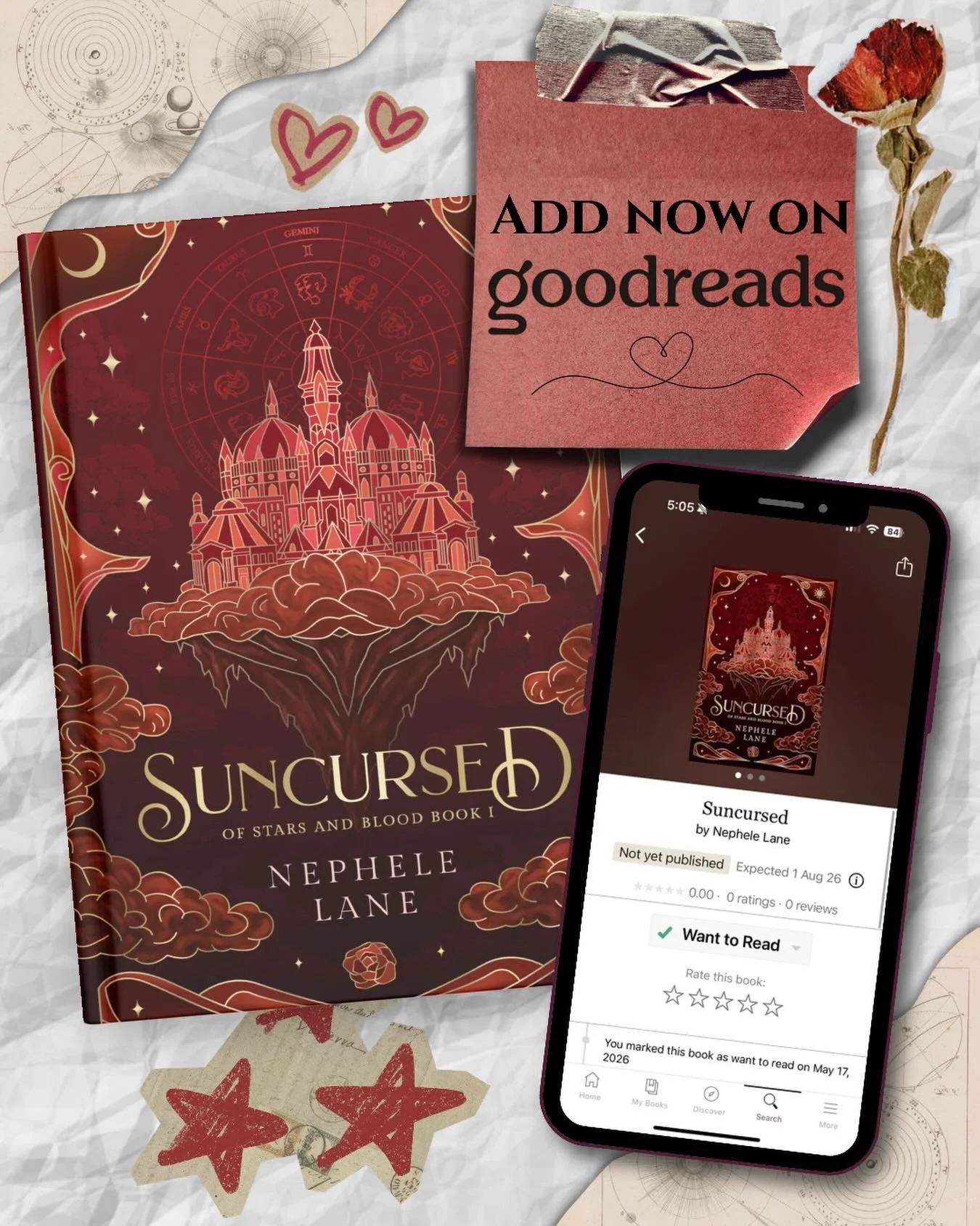 ✨Add SUNCURSED to your tbr on goodreads! The link in my bio will bring you to my page ❤️

Peace has reigned in the skylands for thousands of years&hellip; But curses and rebellions are brewing.

A mysterious drought has plagued the queendom of Scorpi