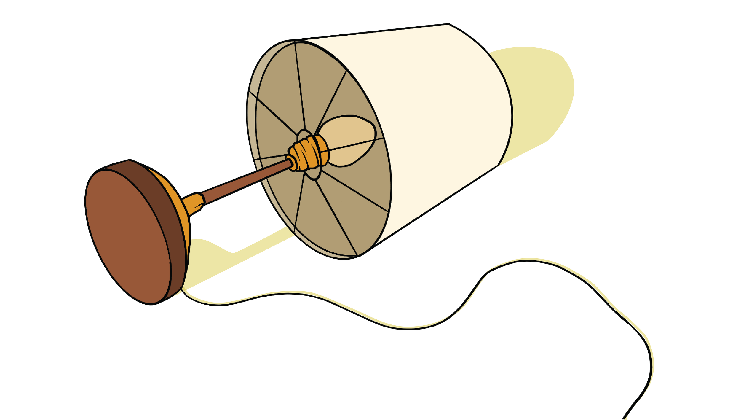 Picture of a lamp fallen sideways