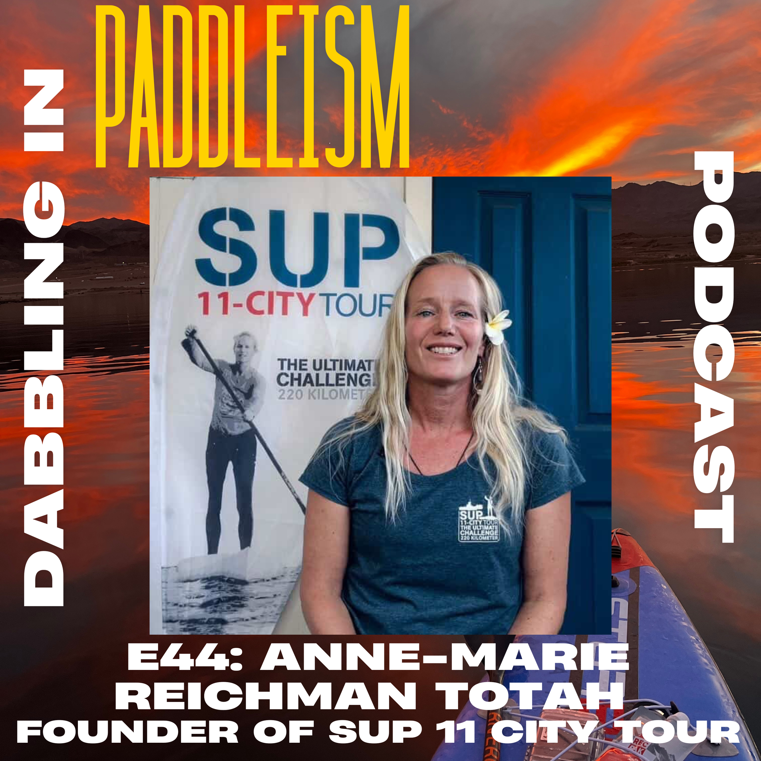 In this episode, Chris Thomas sits down with Anne-Marie Reichman Totah out of the Netherlands, currently hailing from Hawaii. Anne-Marie is a former elite professional windsurfer, now stand up paddle boarder and founded the SUP 11 Cities Tour. We cov