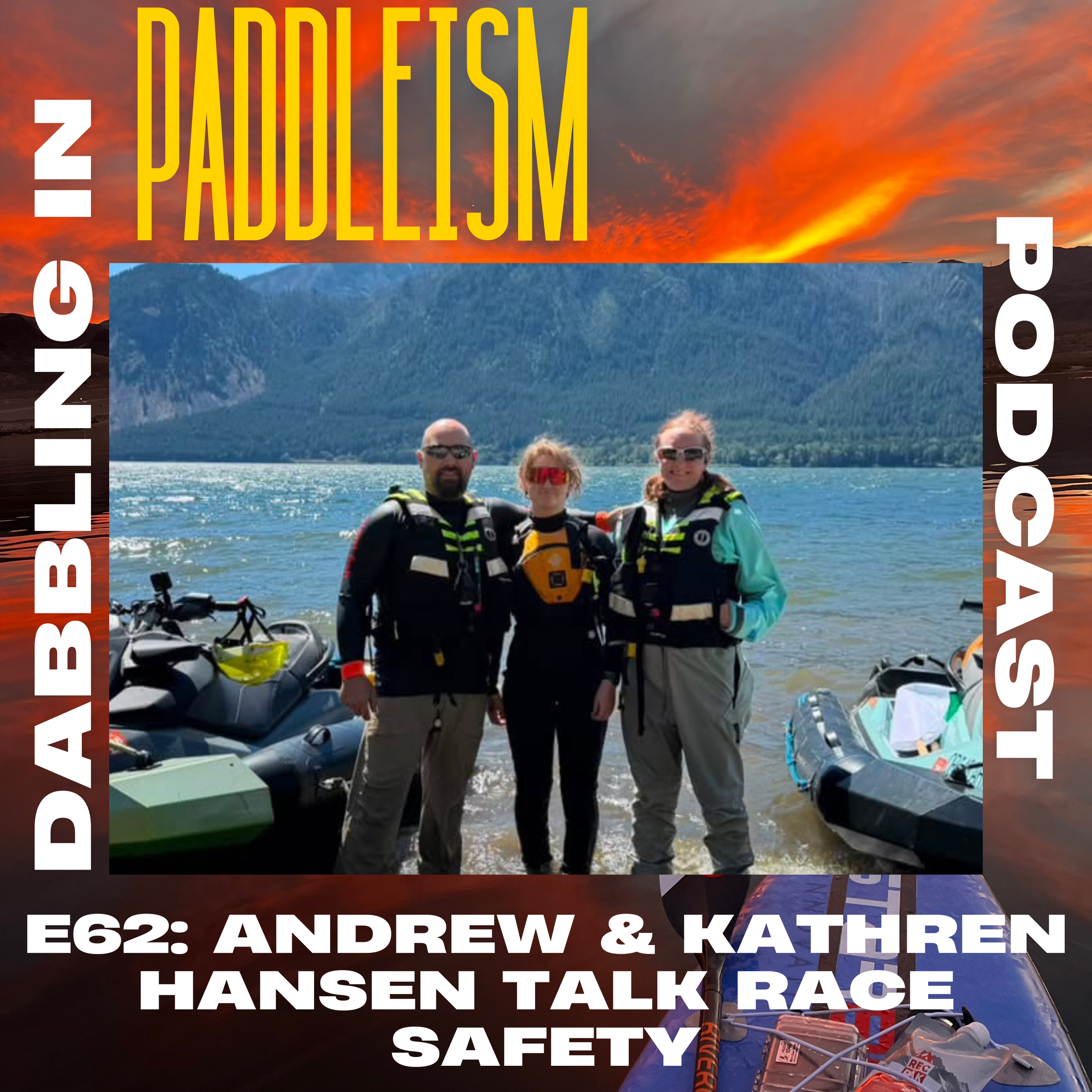 In this episode, Chris Thomas sits down with Andrew and Kathren Hansen of Hansen Family Services paddle racing safety support team. Andrew is an ultramarathon paddler, volunteer firefighter, and race safety extraordinaire and his wife Kathren started