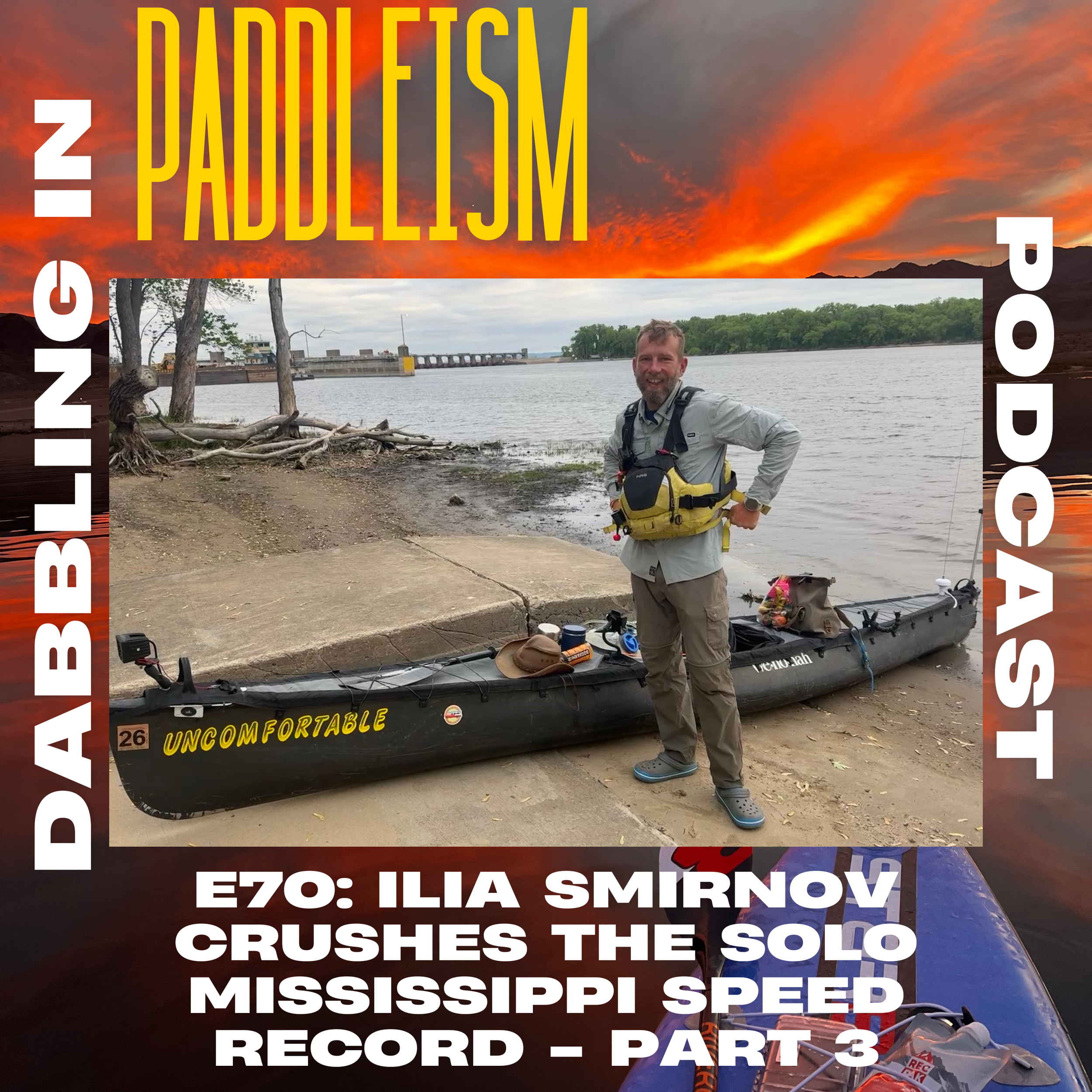 In this episode, Chris Thomas sits down again with Ilia Smirnov for part 3 of his solo Mississippi Speed Record adventure. We cover so much in this episode from very committing days, alligators, Ilia’s crew support Anna and Alyse, the River Angels co
