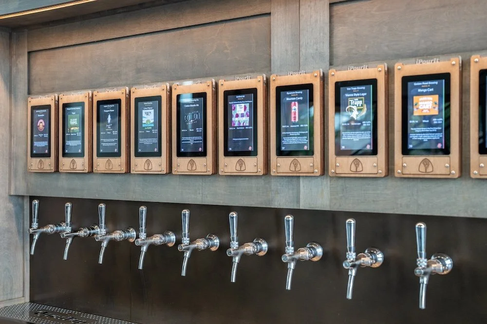 Self serve tap wall