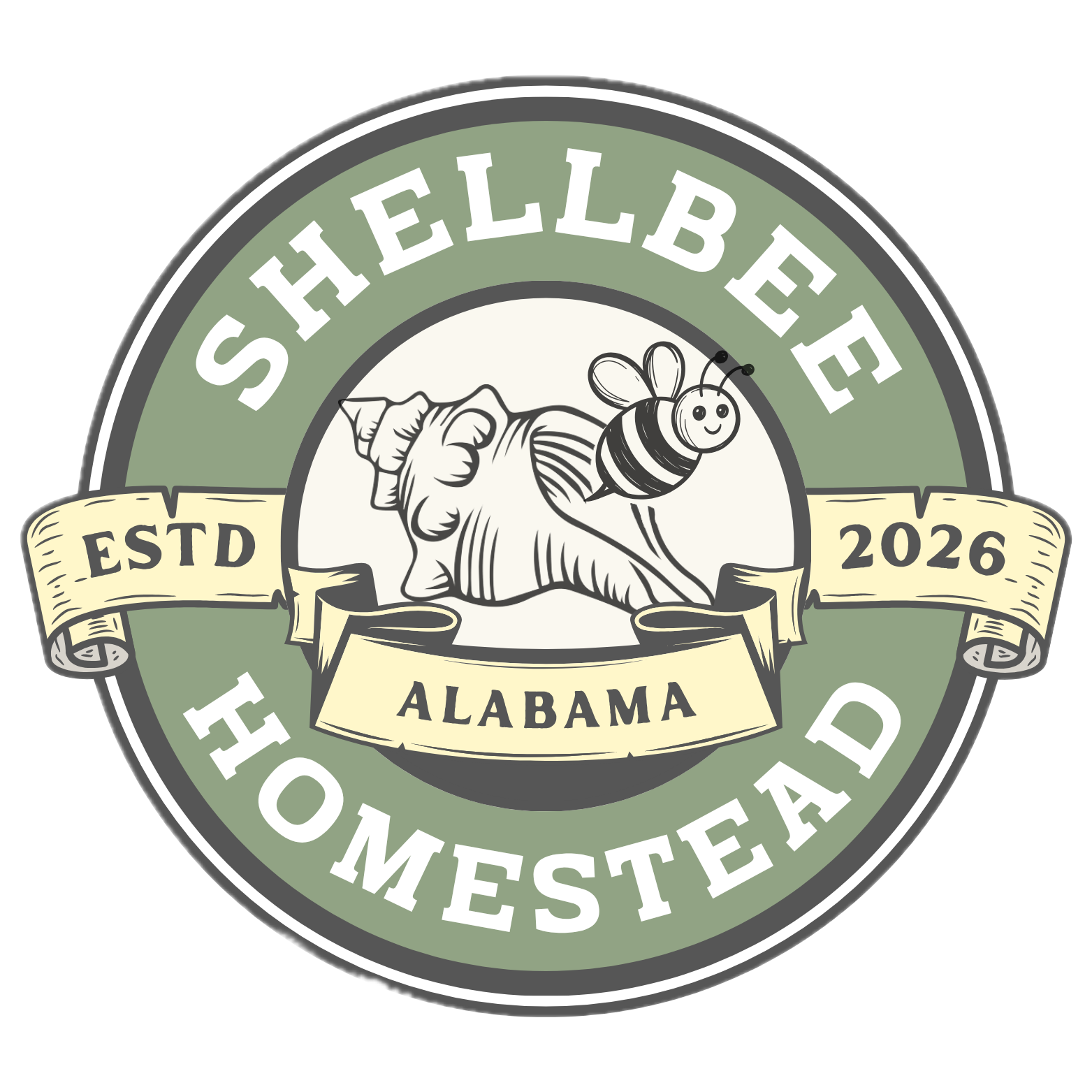 Shellbee Homestead Sticker 3"
