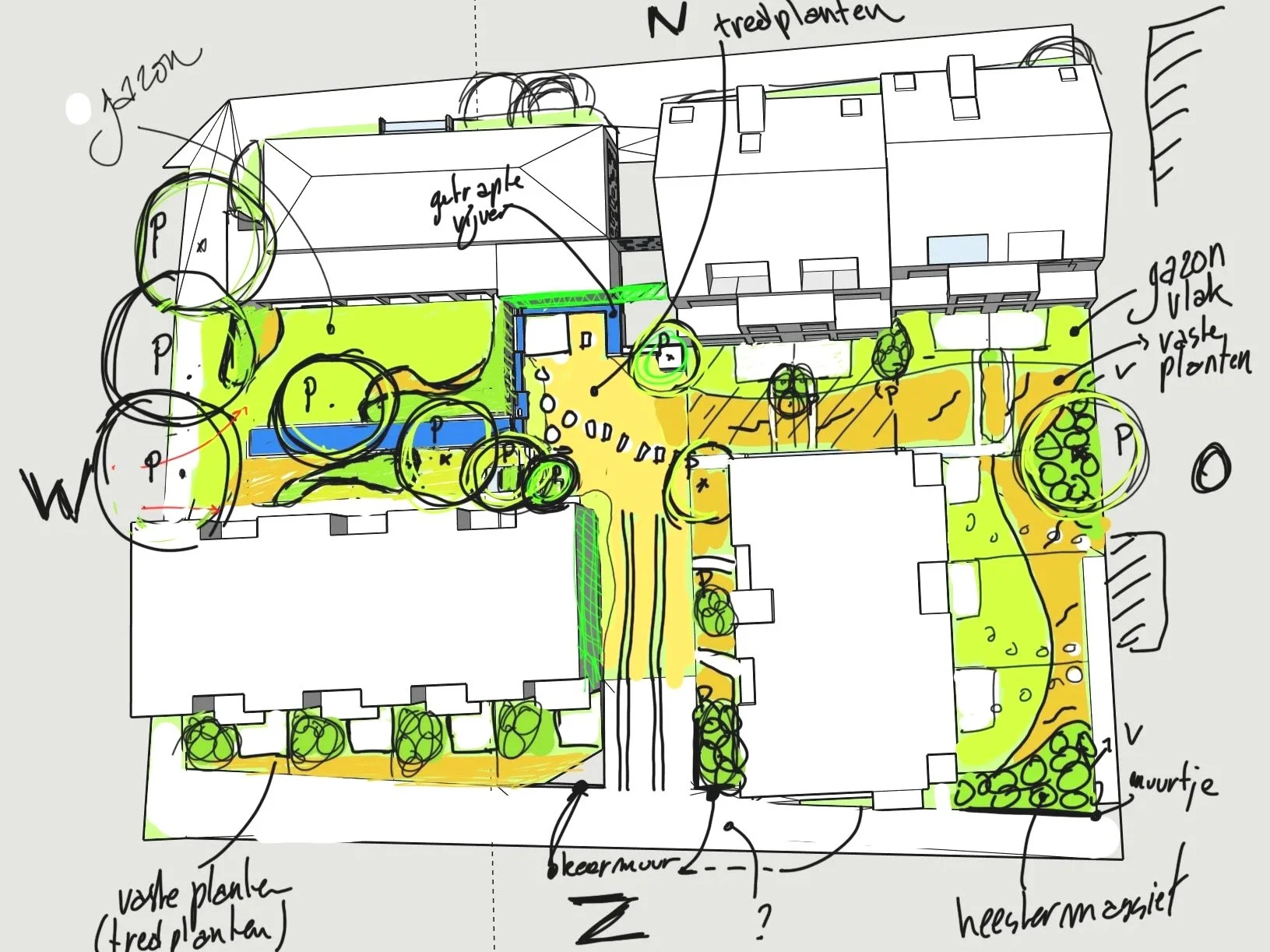 Bierbeek - Simon project - new (roof)gardens for the old school