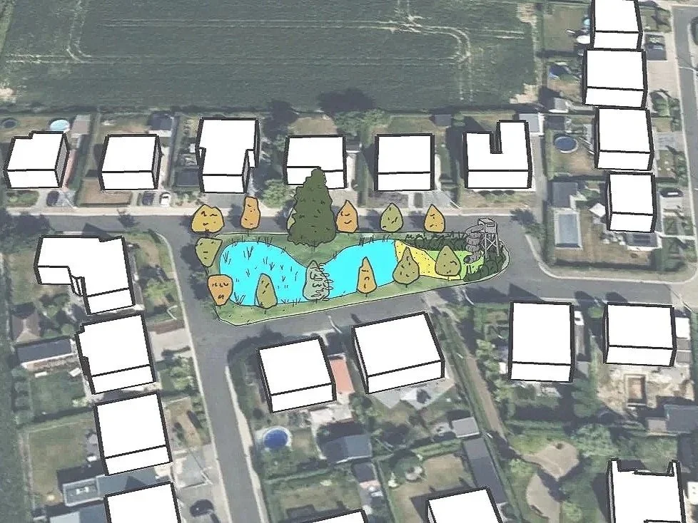 Wevelgem: study retention bassin Ter Biest for Regionale Landschappen Leie&Schelde