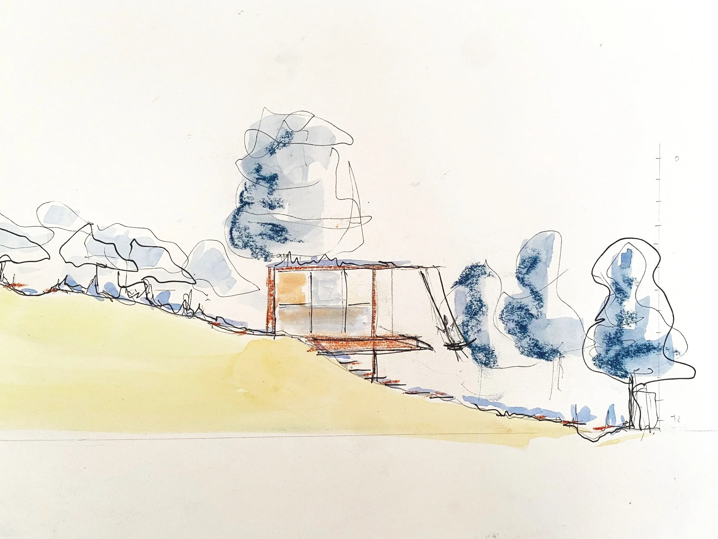 Huy- sketches for the garden on the hill