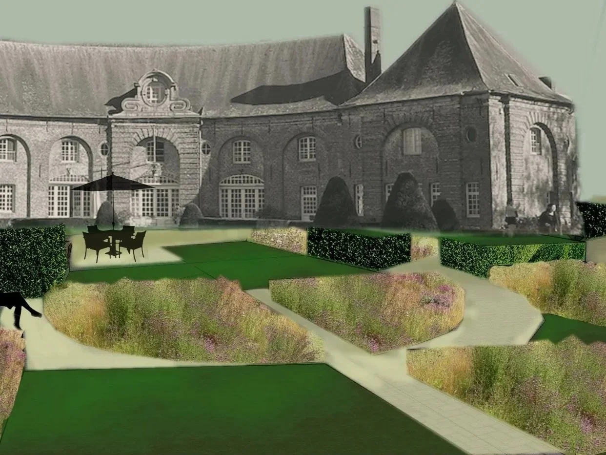 Anzegem Hemsrode Estate:  private castle garden
