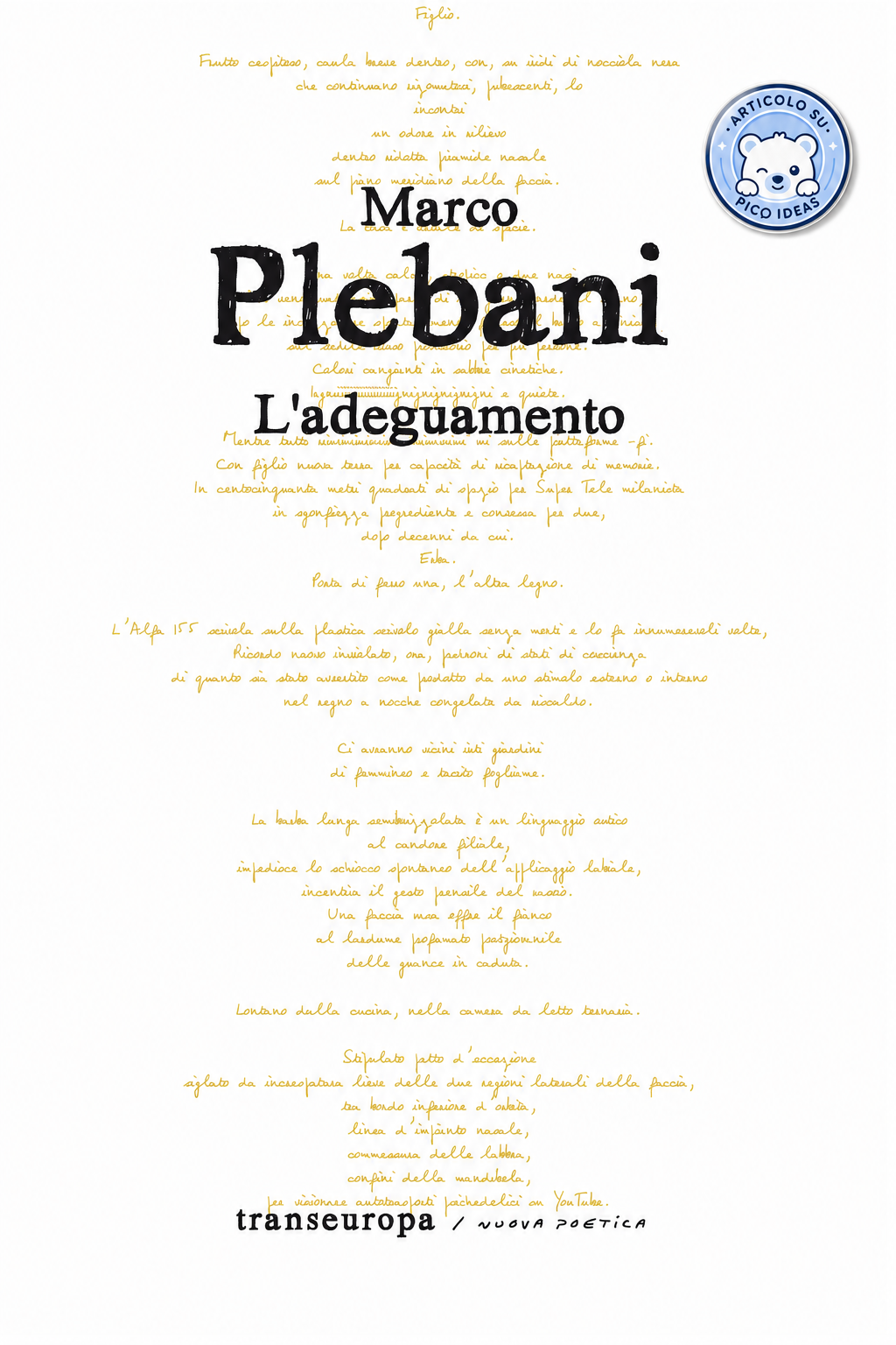 Recensione critica “L’adeguamento” - Marco Plebani (Transeuropa)