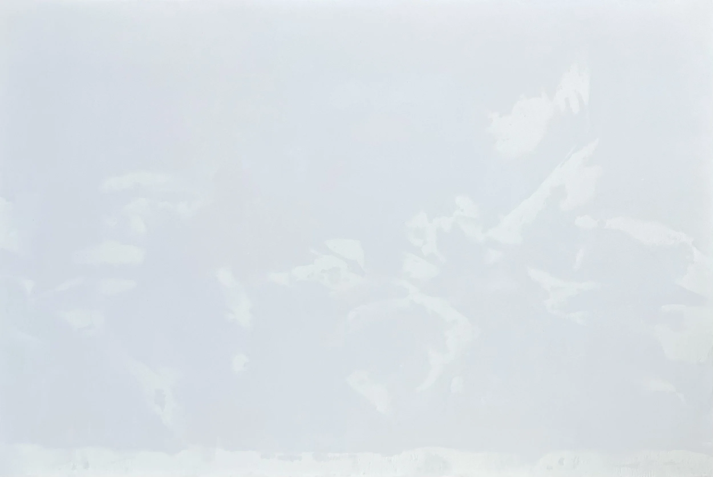 Cellophane, 2025, Joint compound and house paint on panel, 24" x 16"
