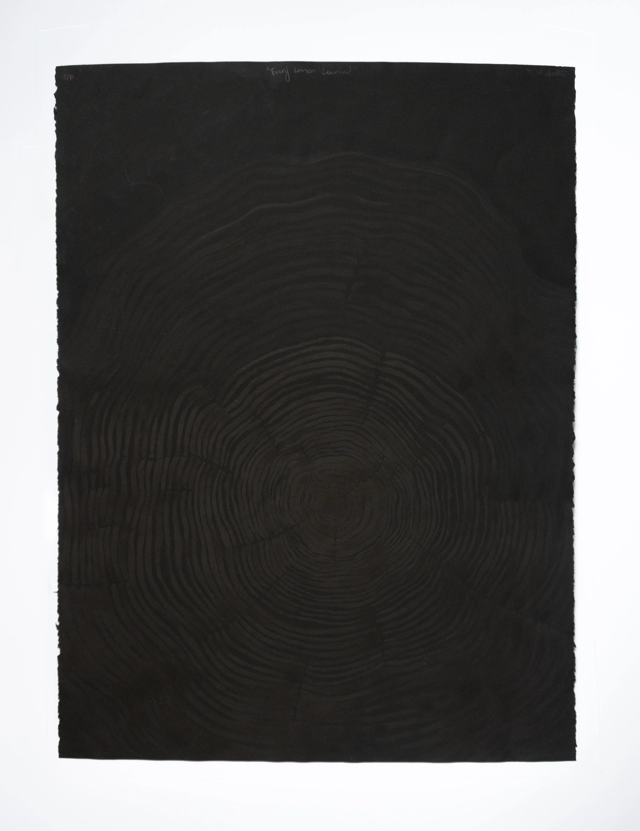 Every Lesson Learned, 2025, Monoprint, 22" x 30"