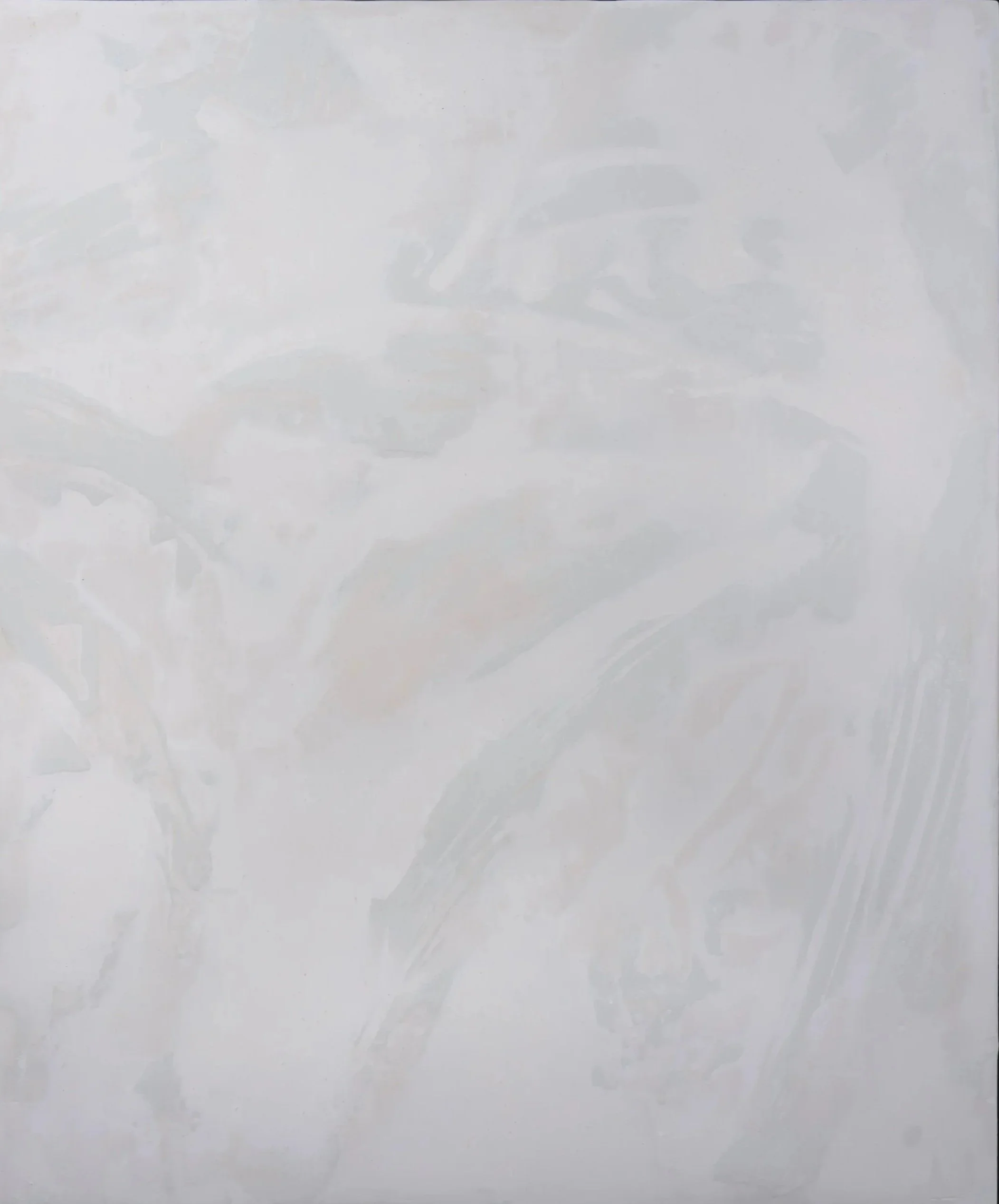 Time and Place, 2025, Joint compound and house paint on panel, 20" x 24"