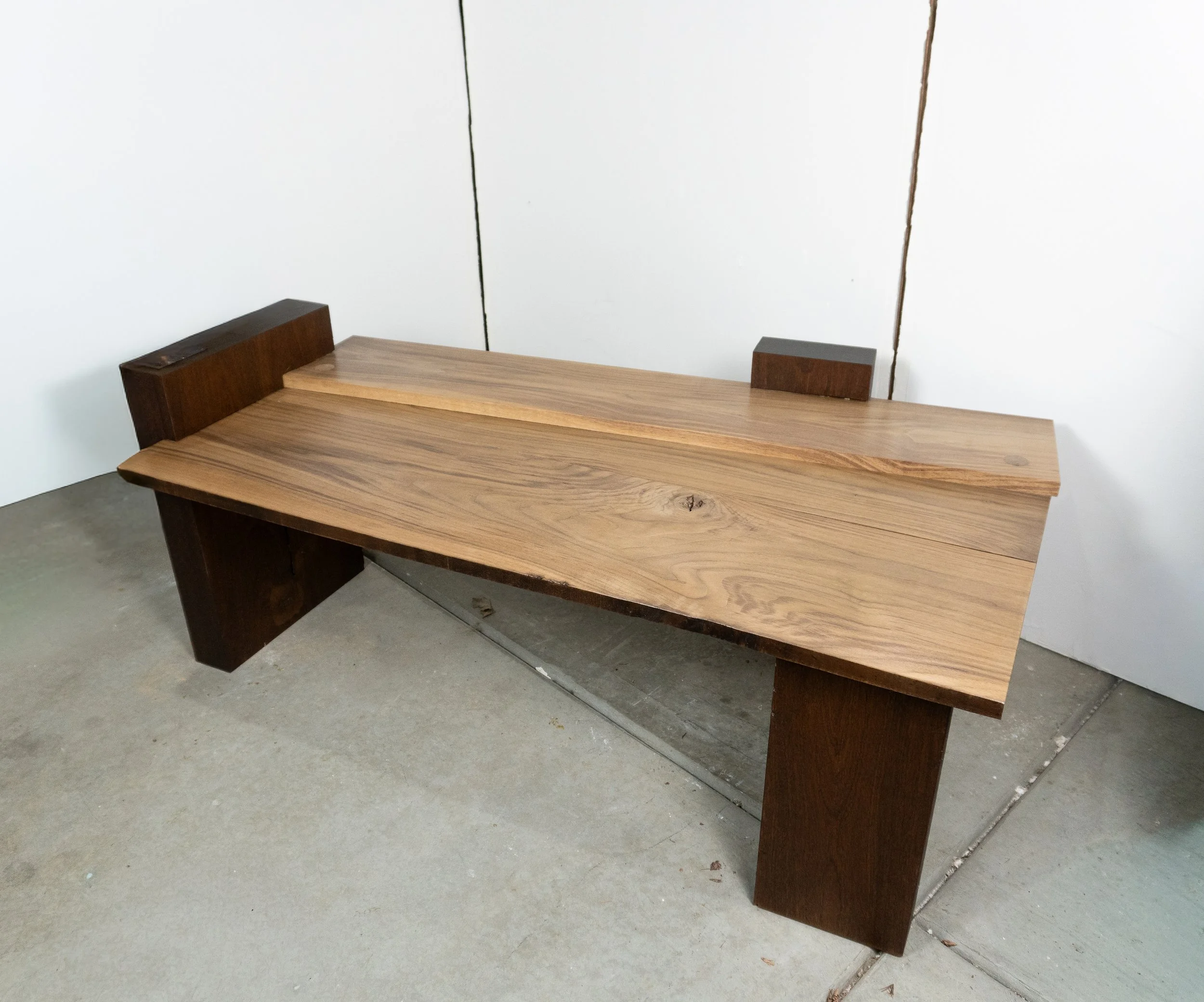 Minor Set-back/ For Convenience, 2026, 
Copper, wood, 
20" x 47 1/2" x 27"