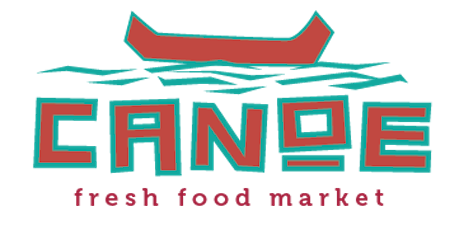 Logo for Cannes, featuring a stylized red boat and turquoise waves with text.