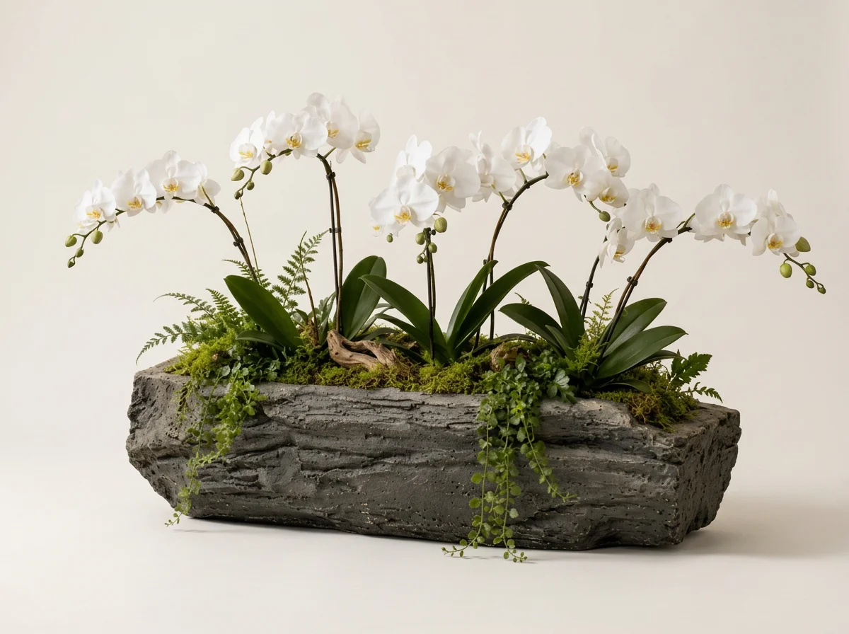 The Orchid Centerpiece In Bark