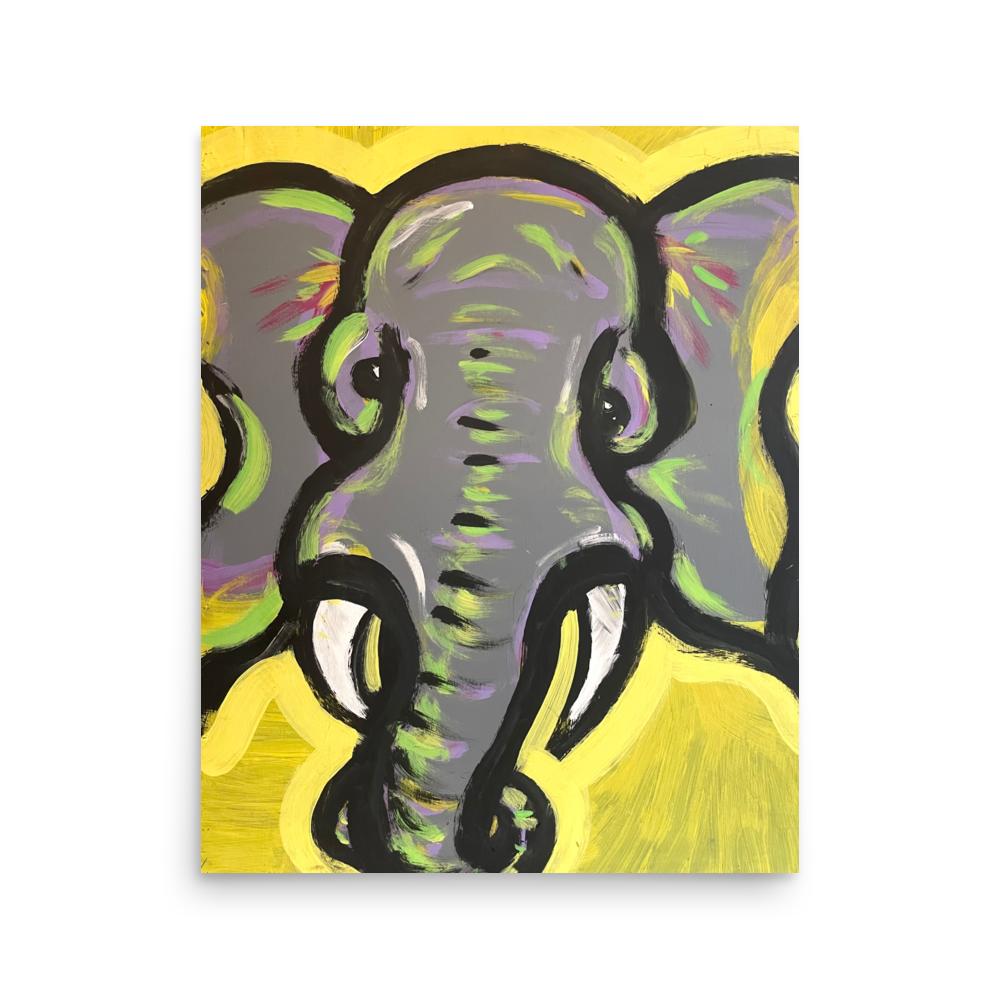 Michaela's Elephant — Michaela Tarantino Art Print