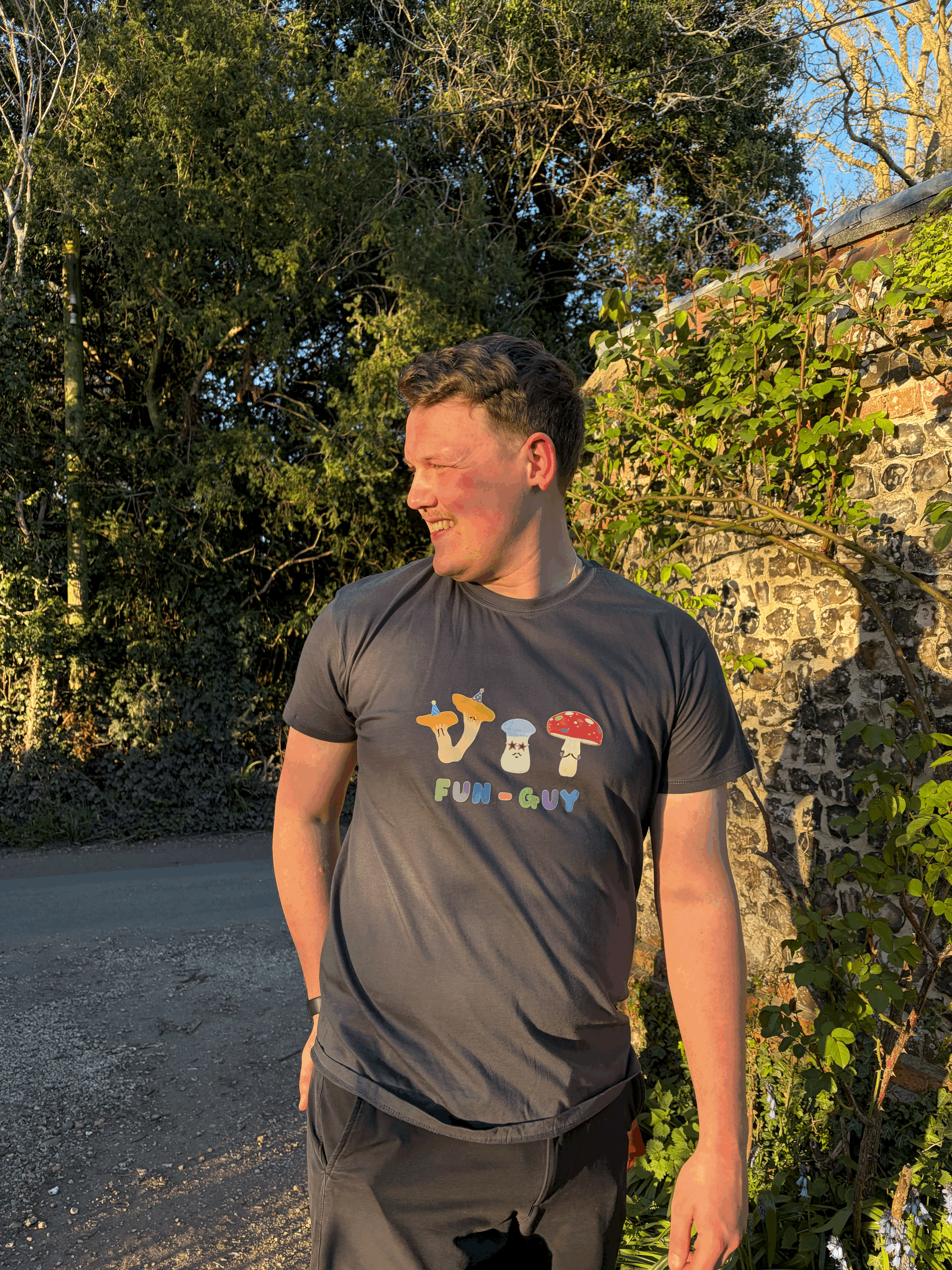 Fun-Guy Mens Graphic Tee