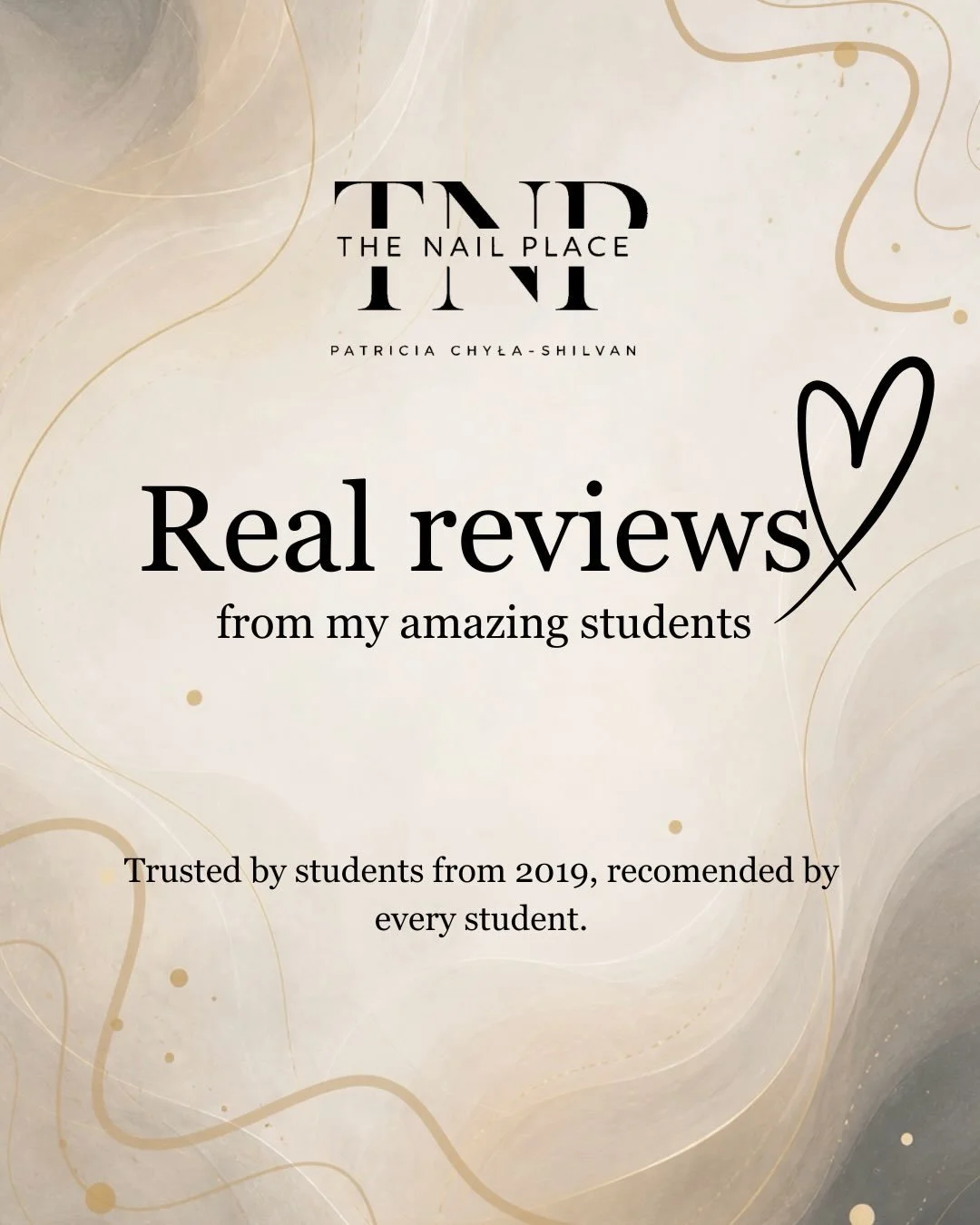 The best way to judge a course isn&rsquo;t by what the educator says &mdash; it&rsquo;s by what the students say after they&rsquo;ve completed it. ❤️

Over the years, I&rsquo;ve had the privilege of helping students start their nail careers, build co