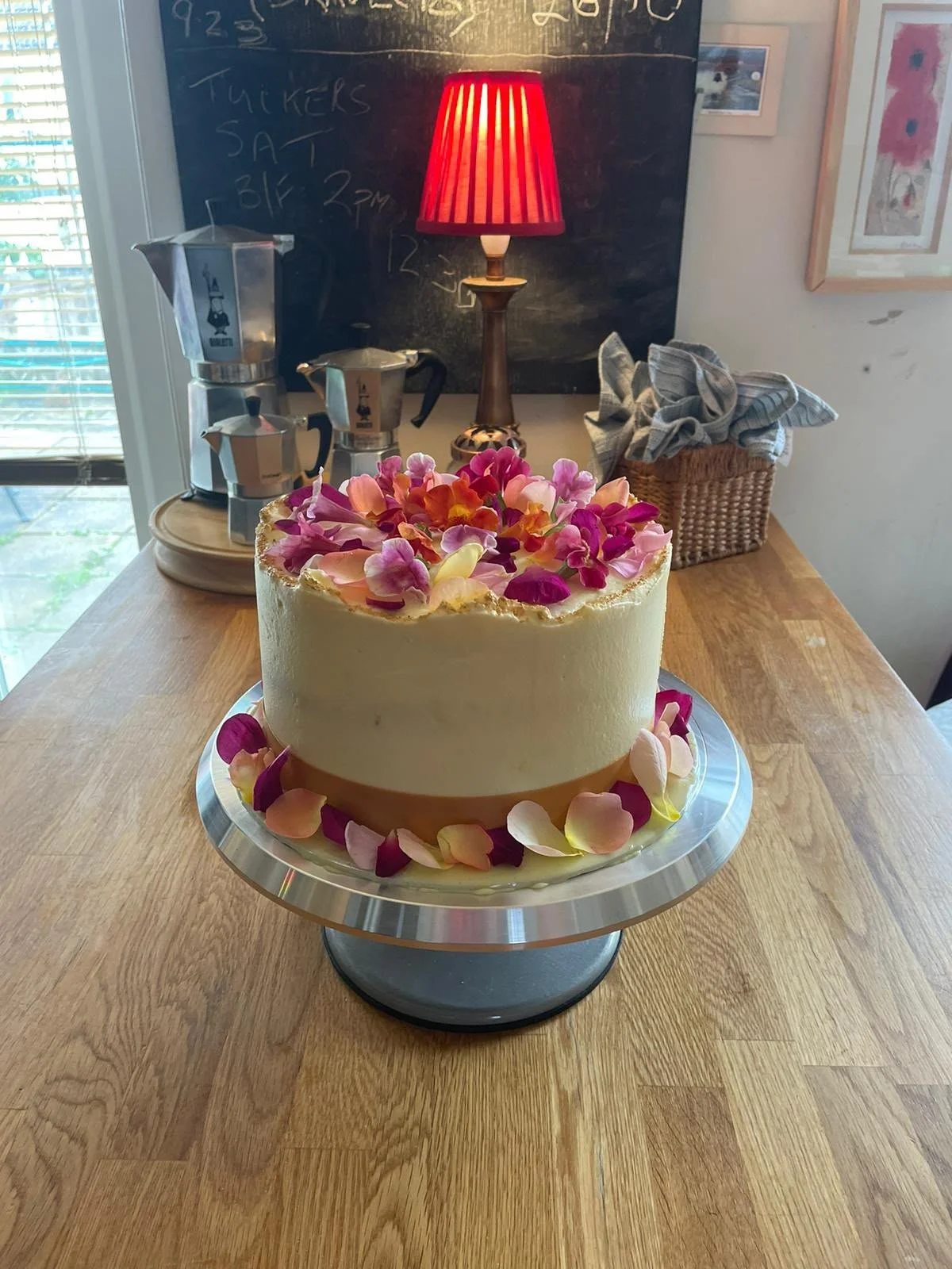 Falling Petals celebration cake