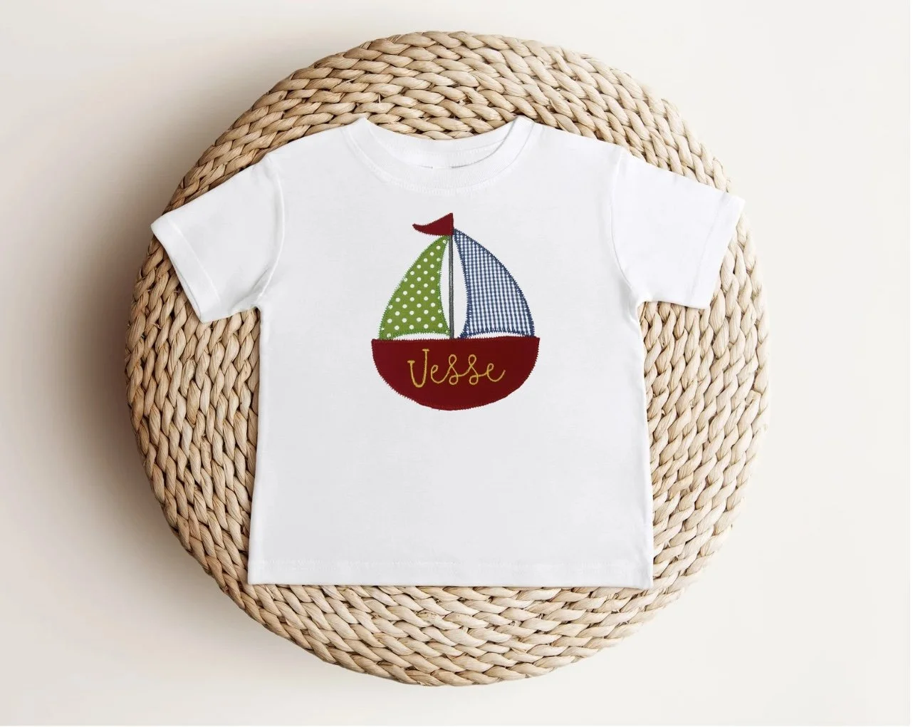 Sailboat Applique - Boy