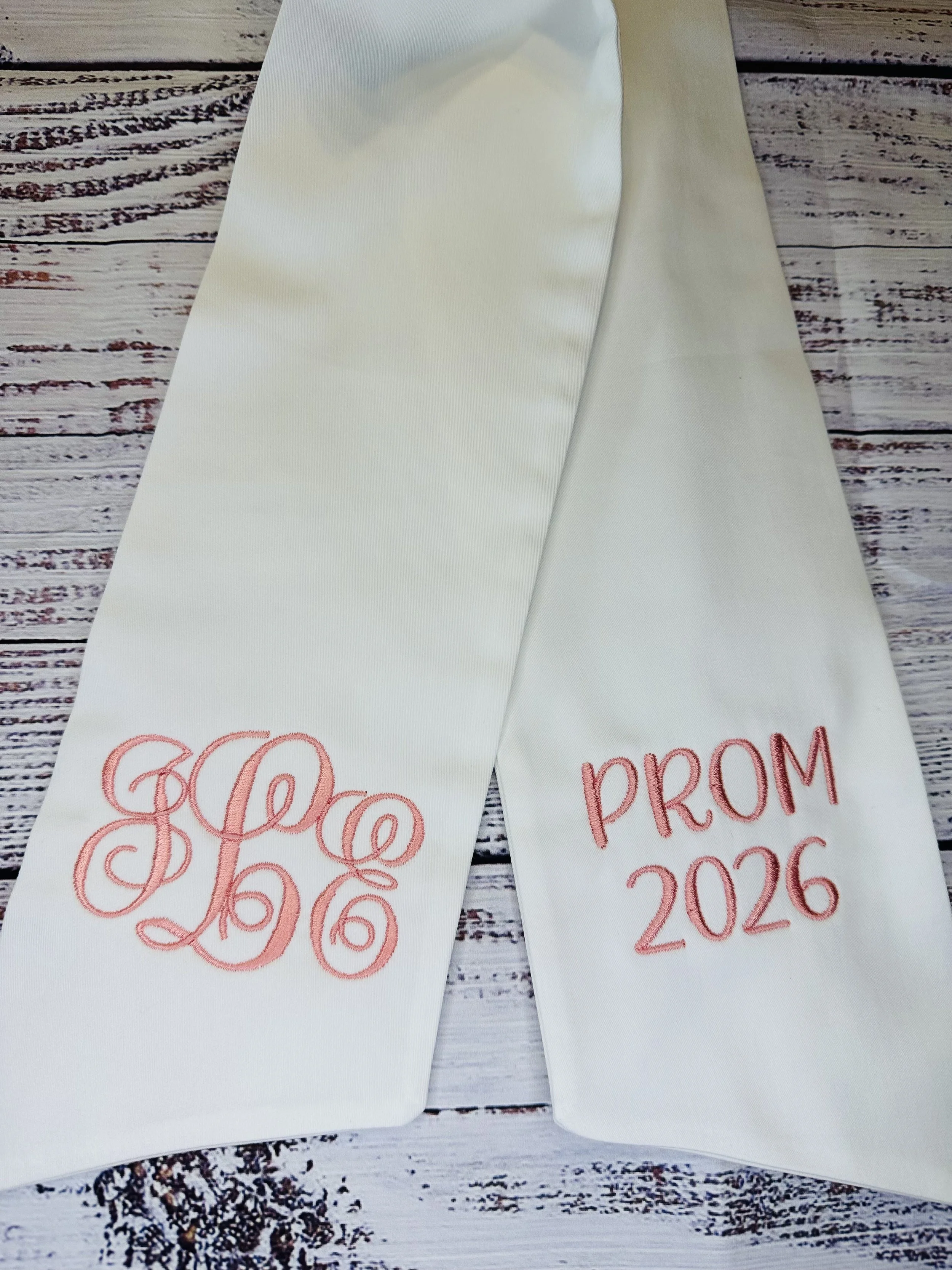 HOCO/PROM Bouquet Wrap or Bow - Embroidered