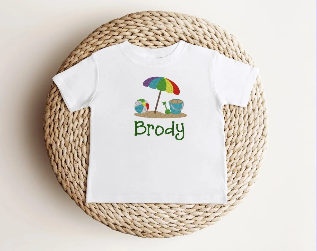 Beach Time - Beach Ball, Umbrella, Sand Pail
