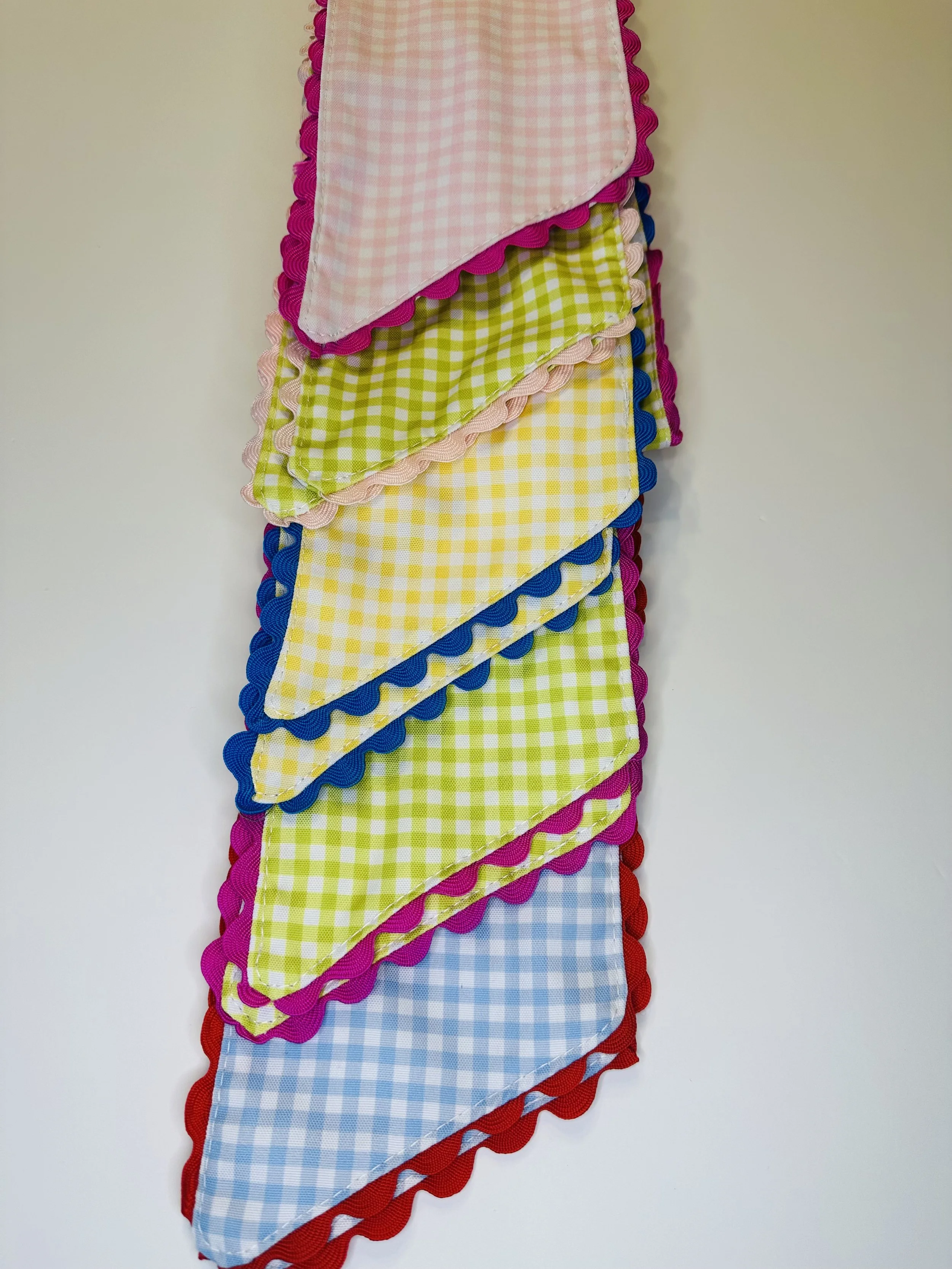Embroidered Wreath Sash -Spring/Summer Colors