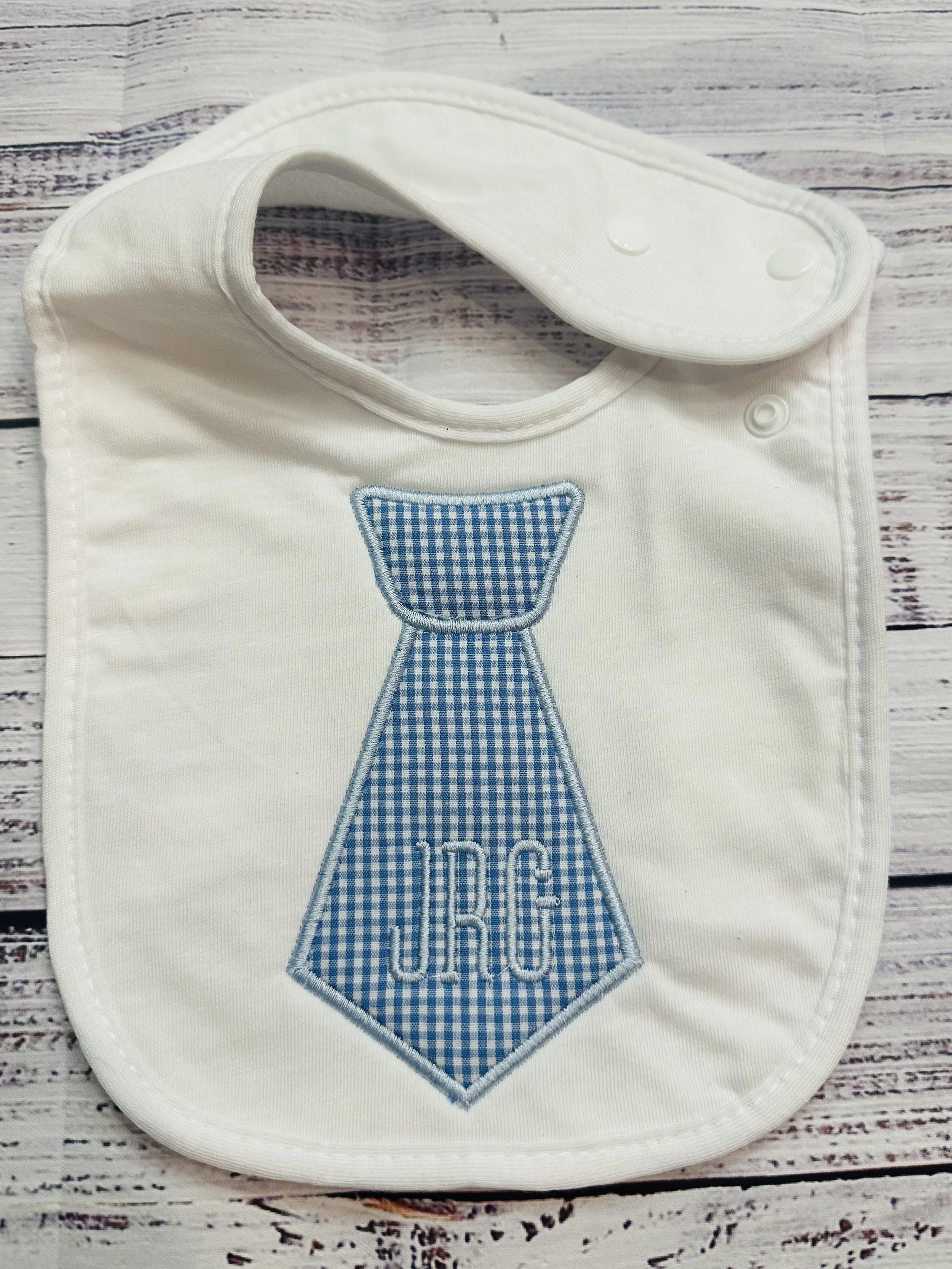 Embroidered / Applique Bib - Neck Tie