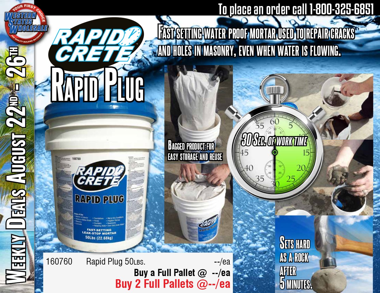 Twice-monthly sales flyer for WSW products. 