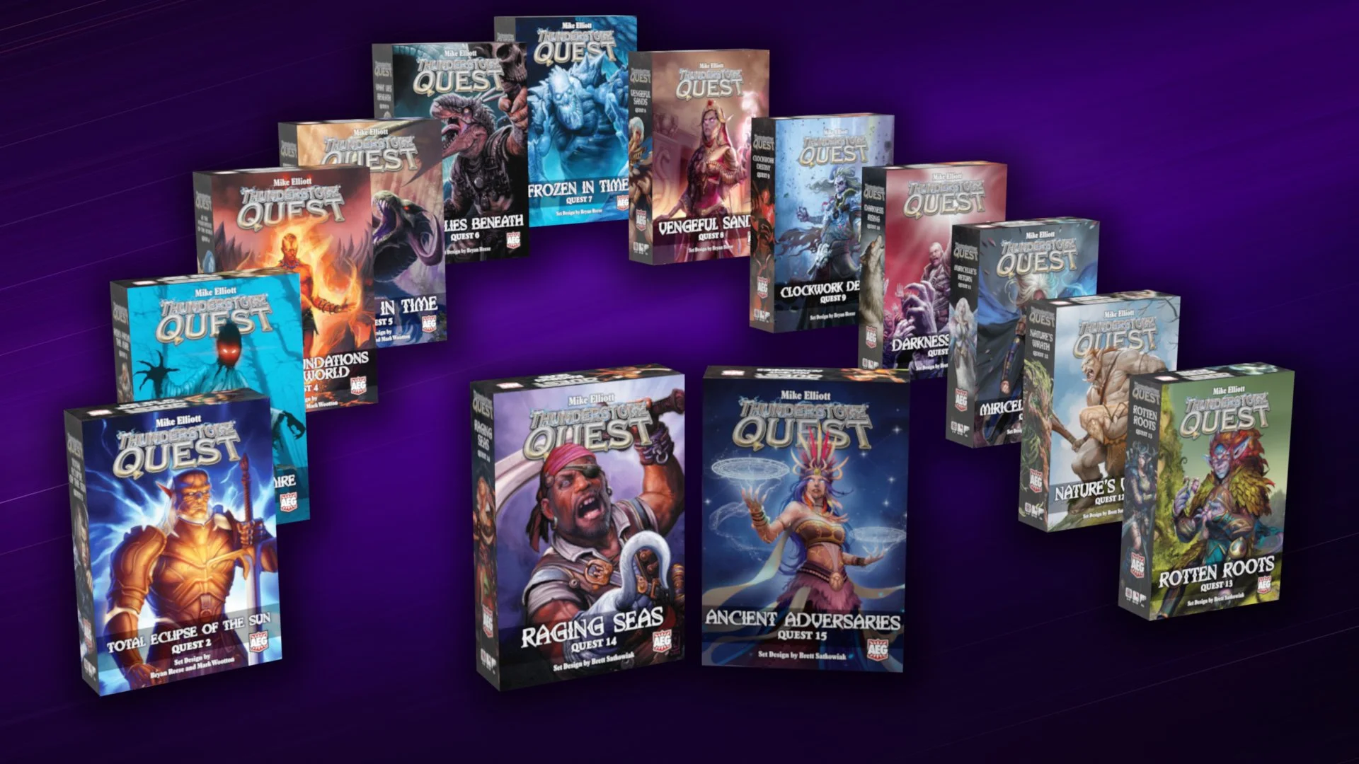 Thunderstone table top game line packaging refresh.