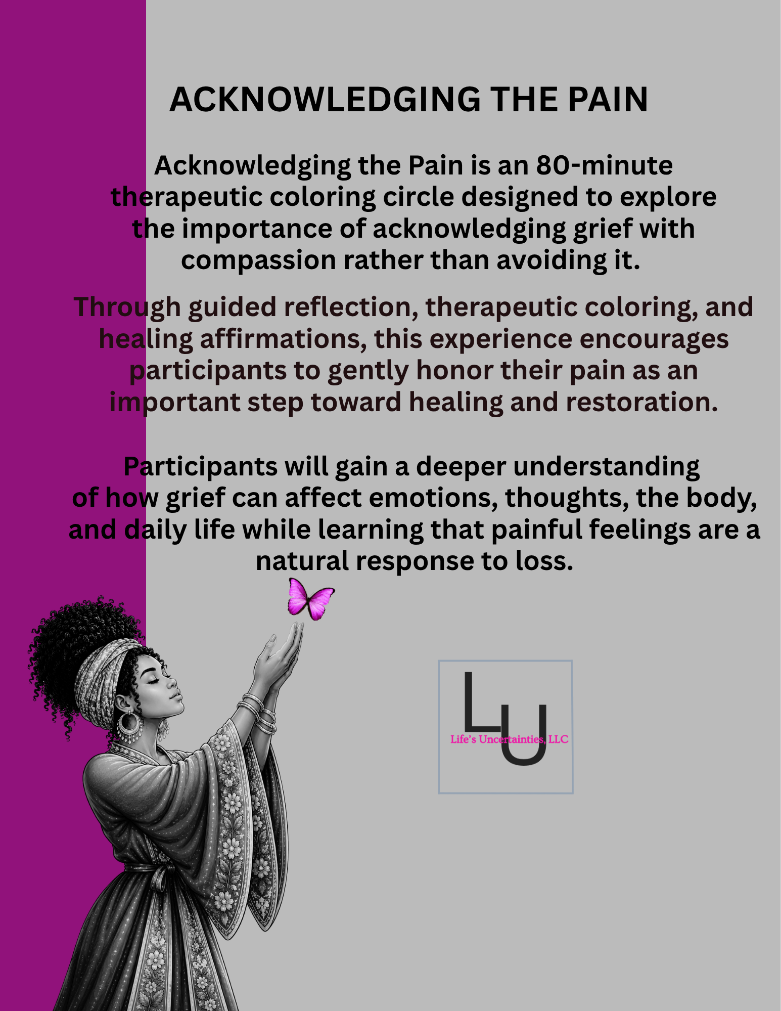 Acknowledging The Pain (In-Person Therapeutic Coloring Circle)