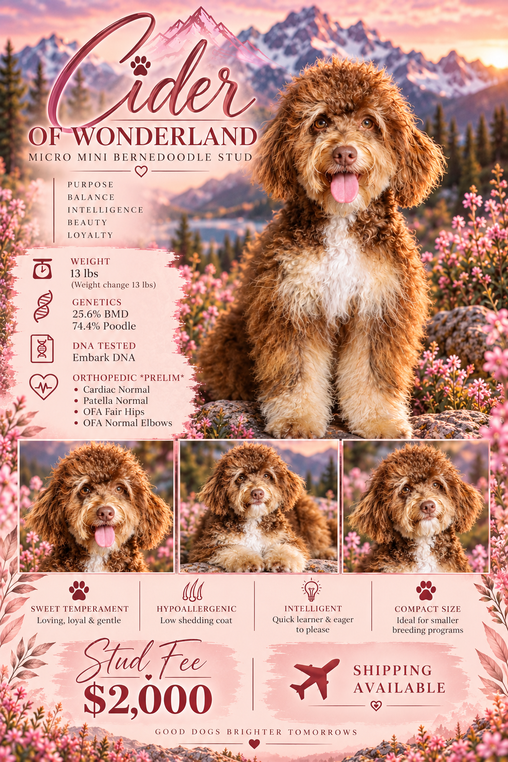 micro bernedoodle stud