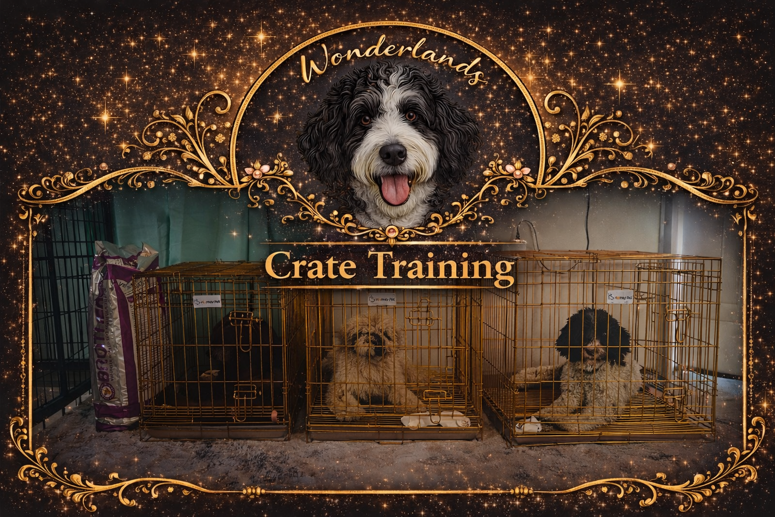 wonderland kennels crate training