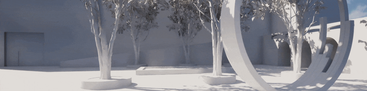 Animation of SPACE Lab NPC actors moving through a scene