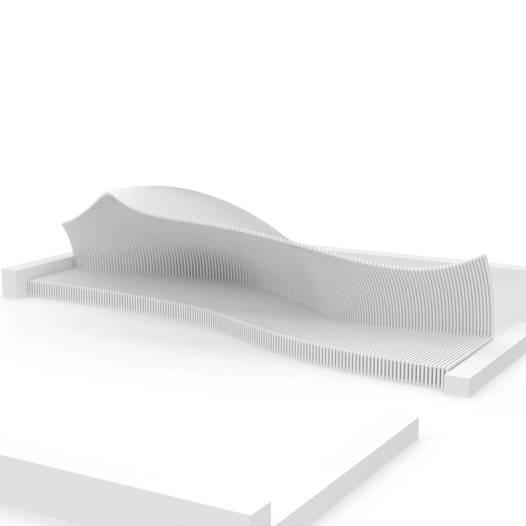 A parametrically designed seating structure