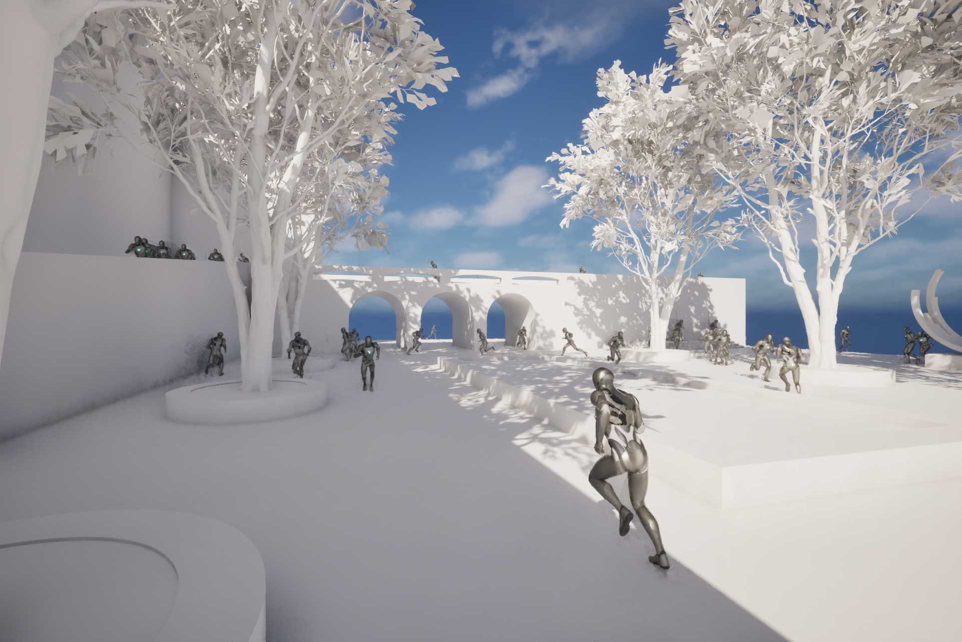 An image of the current AI simulation engine for the SPACE lab