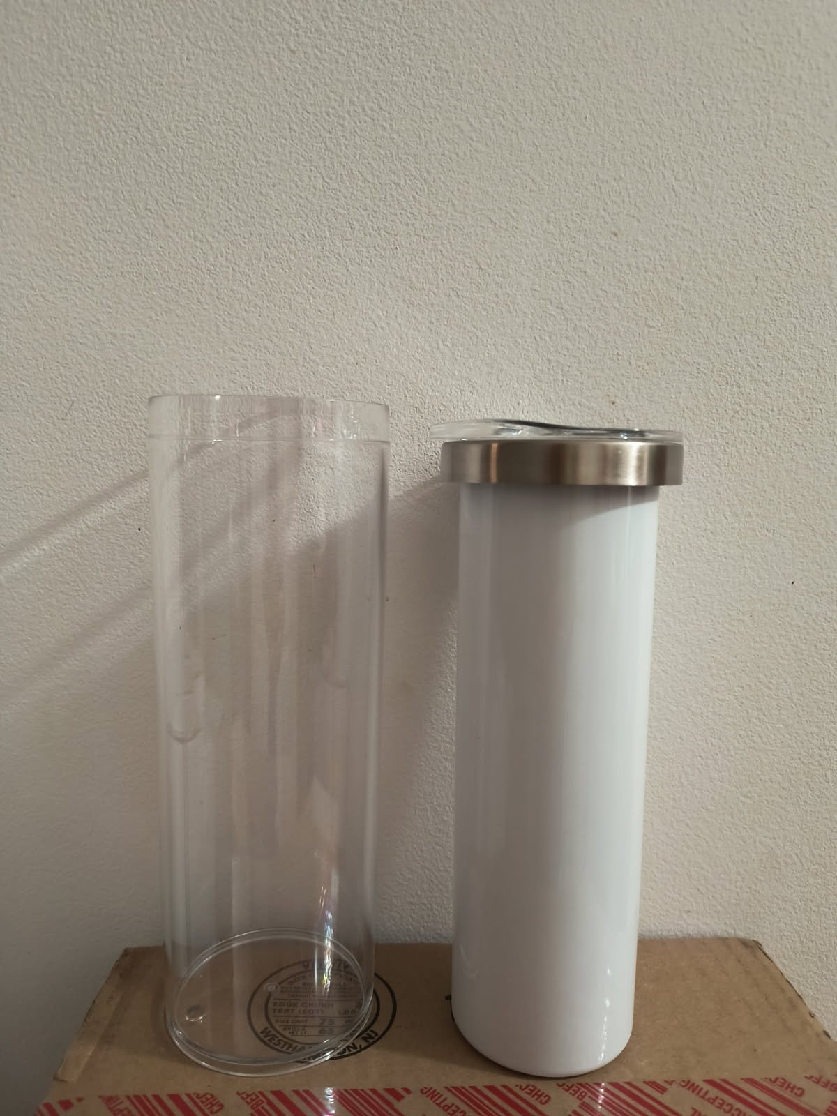 12/16/18/20/22/24/40 oz CUSTOM Snow Globe Tumbler (Clear Lid)