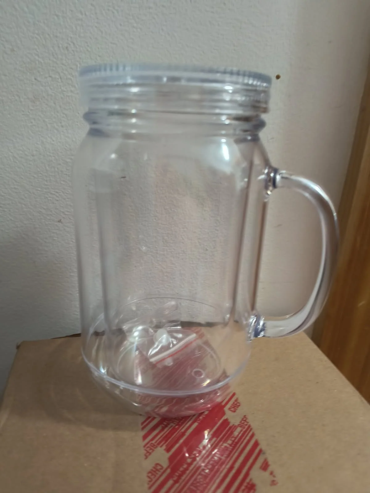 12/16/18/20/22/24/40 oz CUSTOM Snow Globe Tumbler (Clear Lid)