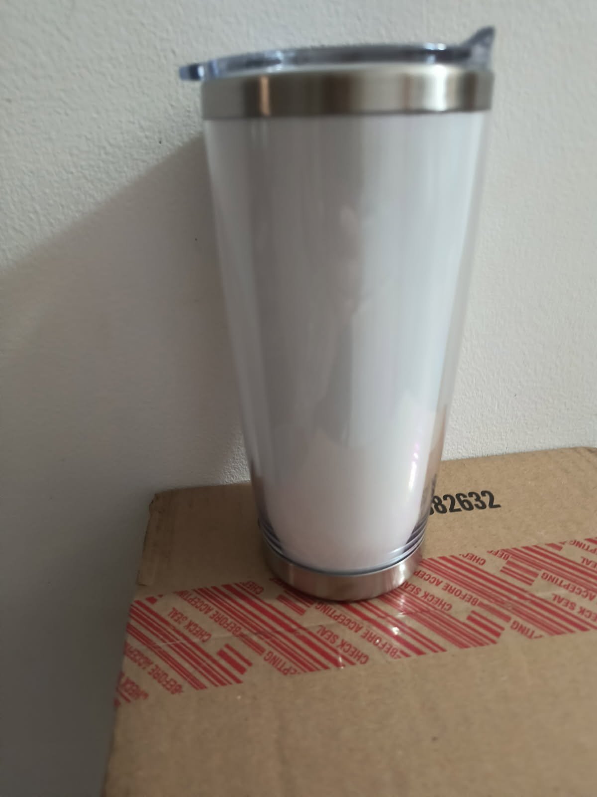 12/16/18/20/22/24/40 oz CUSTOM Snow Globe Tumbler (Clear Lid)