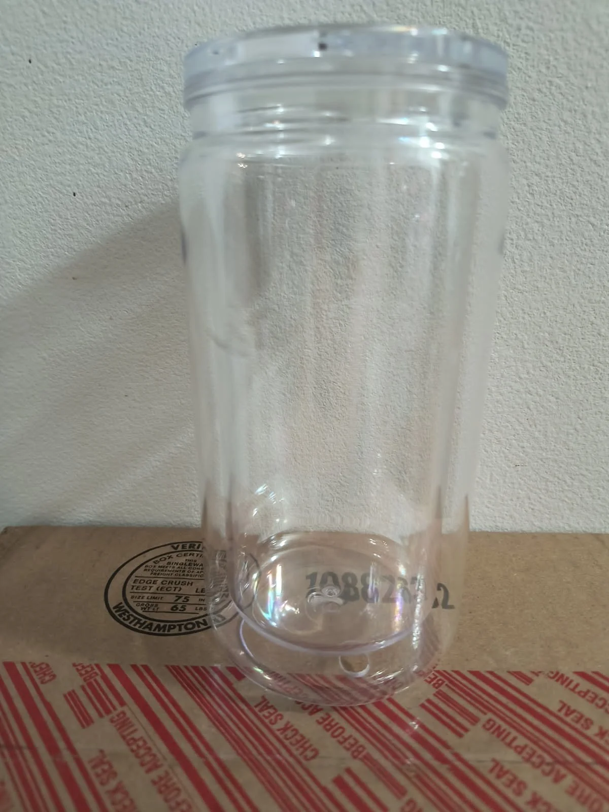 12/16/18/20/22/24/40 oz CUSTOM Snow Globe Tumbler (Clear Lid)