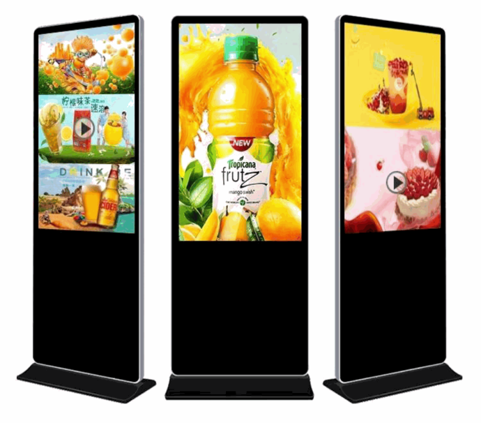 Pantalla de 55" en formato vertical,  tipo totem. Ideal para retail y restaurant, punto de información, con opción touch para convertirlo en un Kiosco.