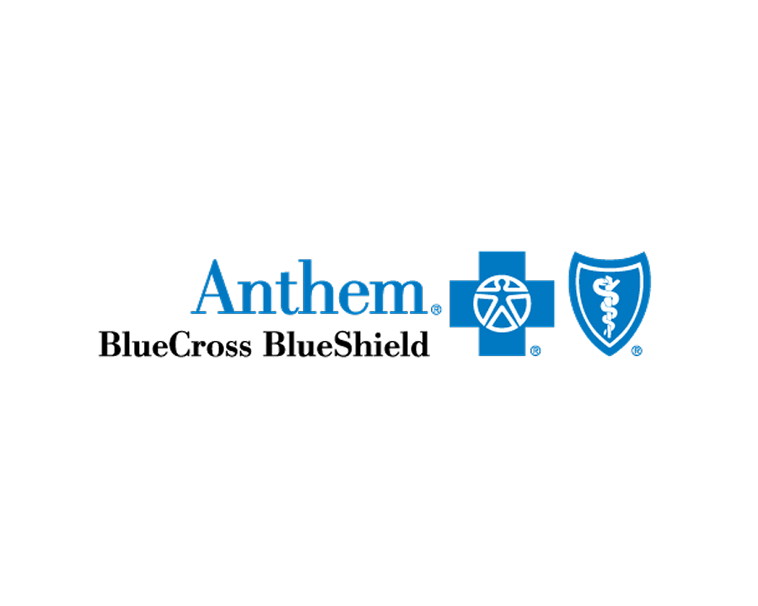 Logo combining Anthem, Blue Cross Blue Shield, and a caduceus symbol representing healthcare.