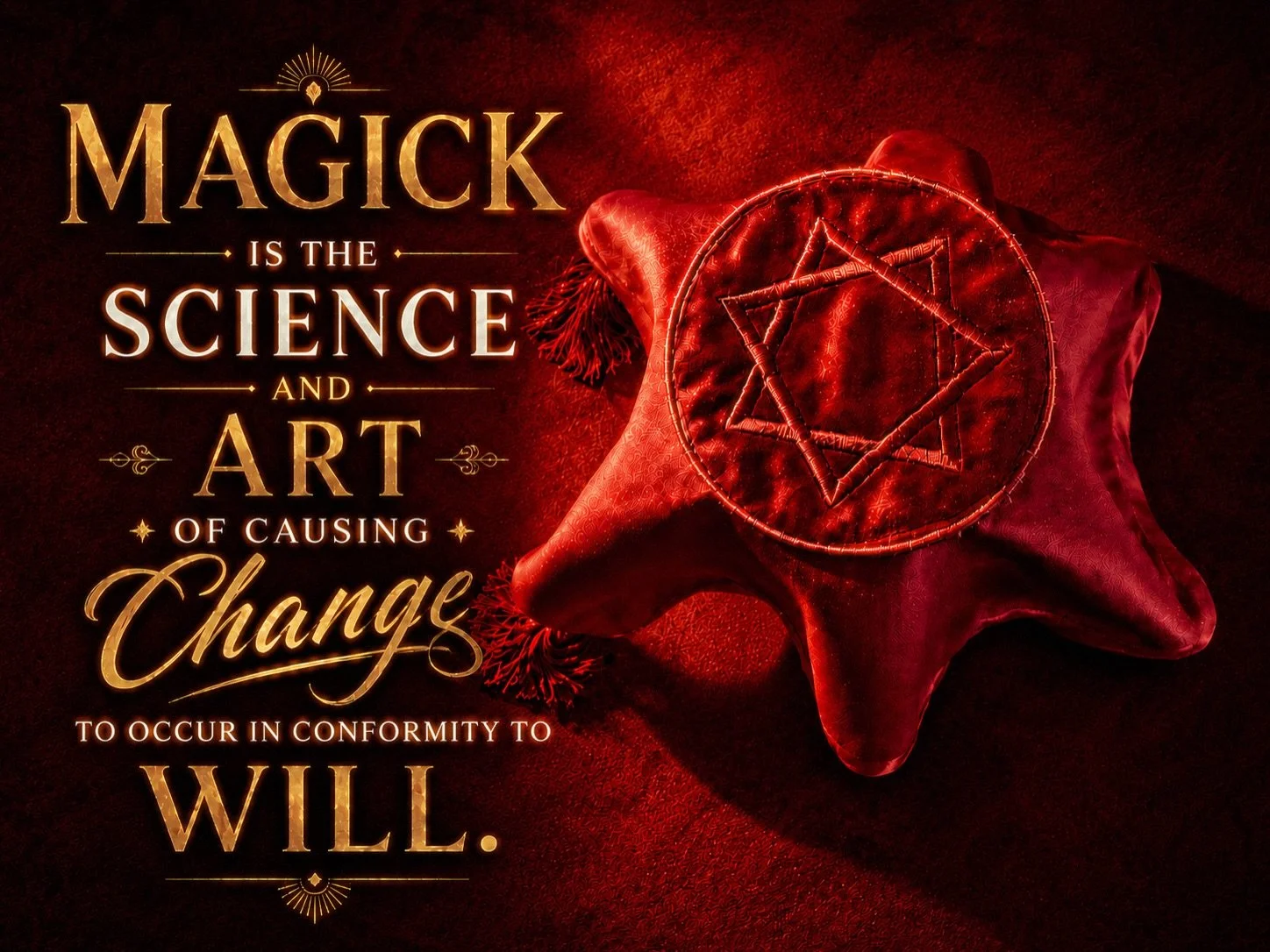 "Magick is the Science &amp; Art of causing change to occur in conformity to Will." - A.C. 
&bull;
&bull;
&bull;
#magick #thelema #occult #melbourne #transformation