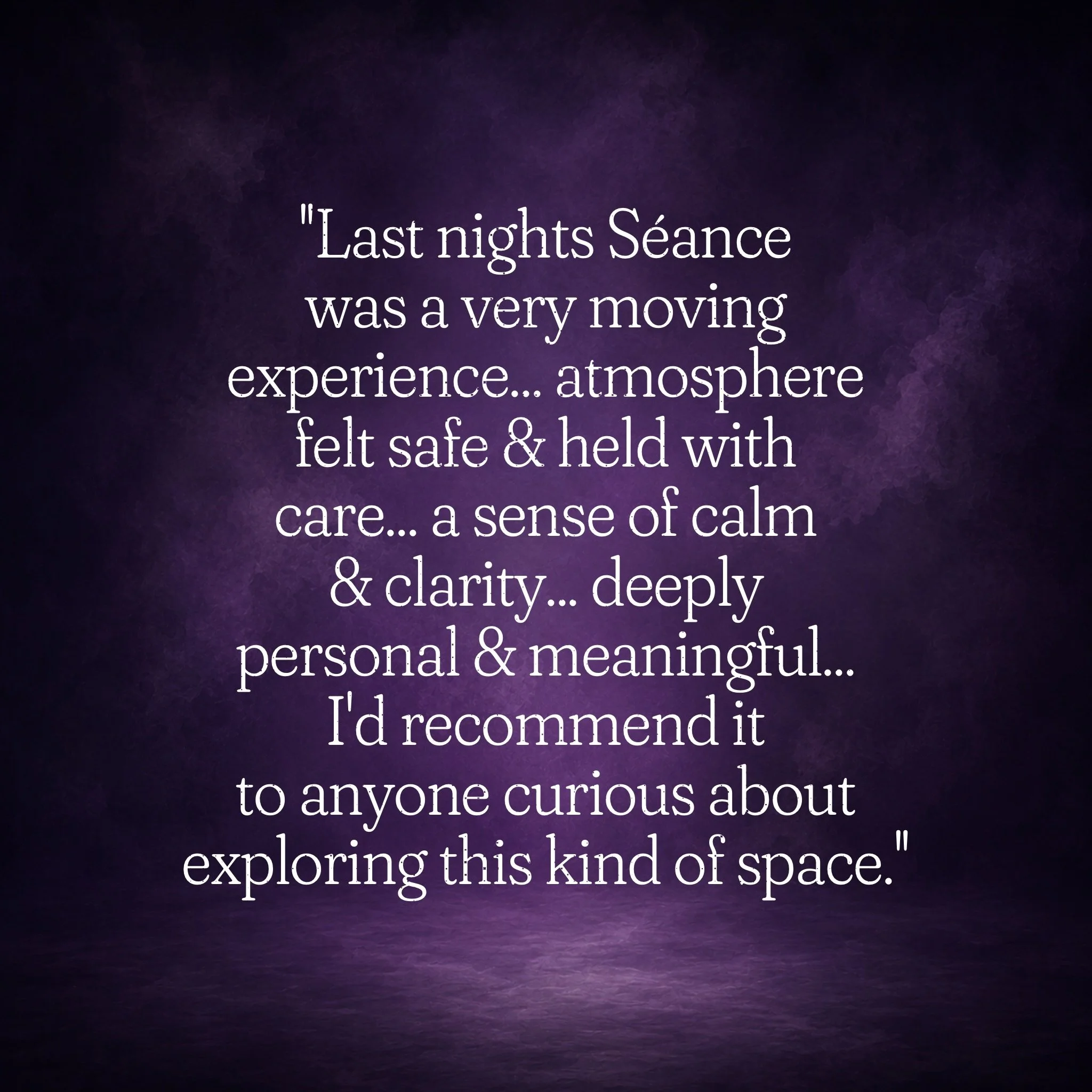 S&eacute;ance &amp; Spirit Work is always fascinating &amp; a rewarding experience. This Client connected with their estranged grandfather (who passed years ago without ever meeting them) &amp; their grandmother who came through to bring clarity, lov