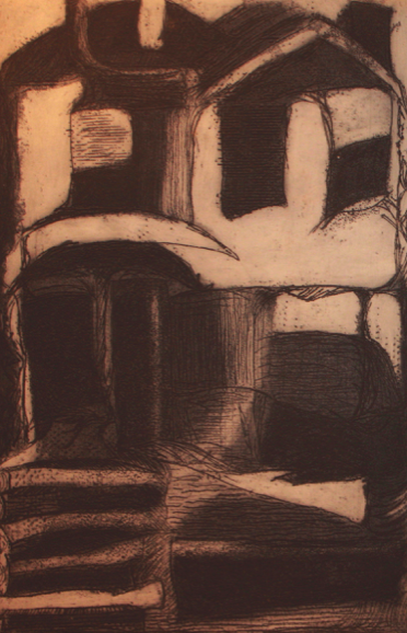 House, c1956 - Etching