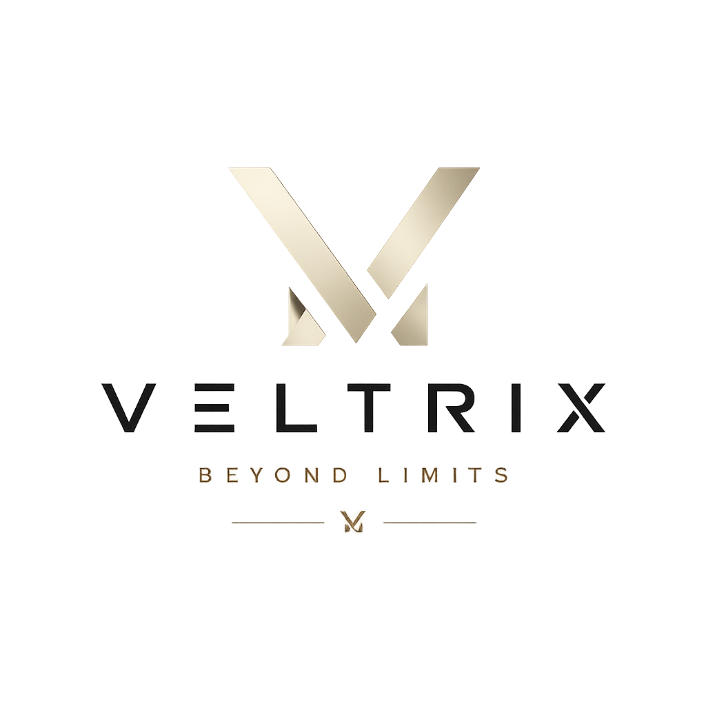 Logo de Vultrix avec slogan 'Beyond Limits'.