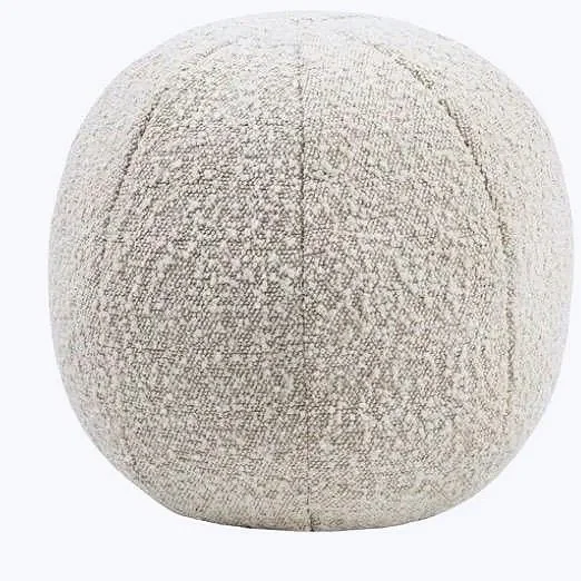 The plush Boba pillow boasts a sumptuous texture and plush comfortable fill. Its versatile spherical shape will add a burst of personality while complementing your space. Available in multiple color and size options to suit your style.