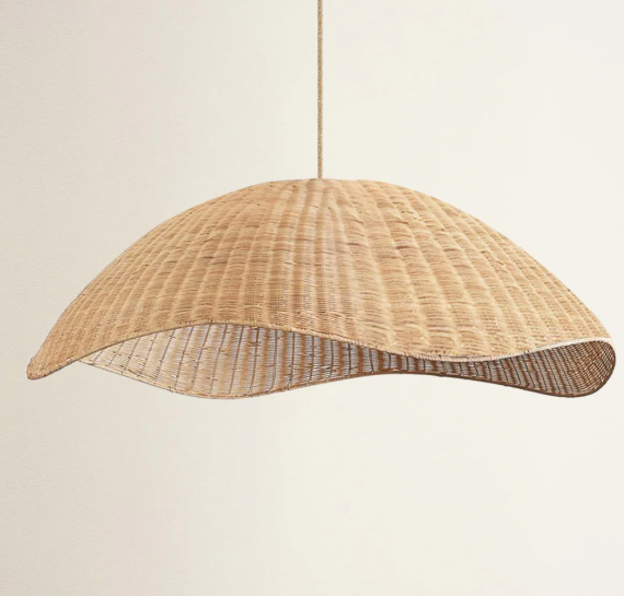 Nana Vermiculate Rattan Pendant Light
A stunning wave-inspired pendant that brings the rhythmic movement of the ocean to your ceiling with organic, flowing textures.