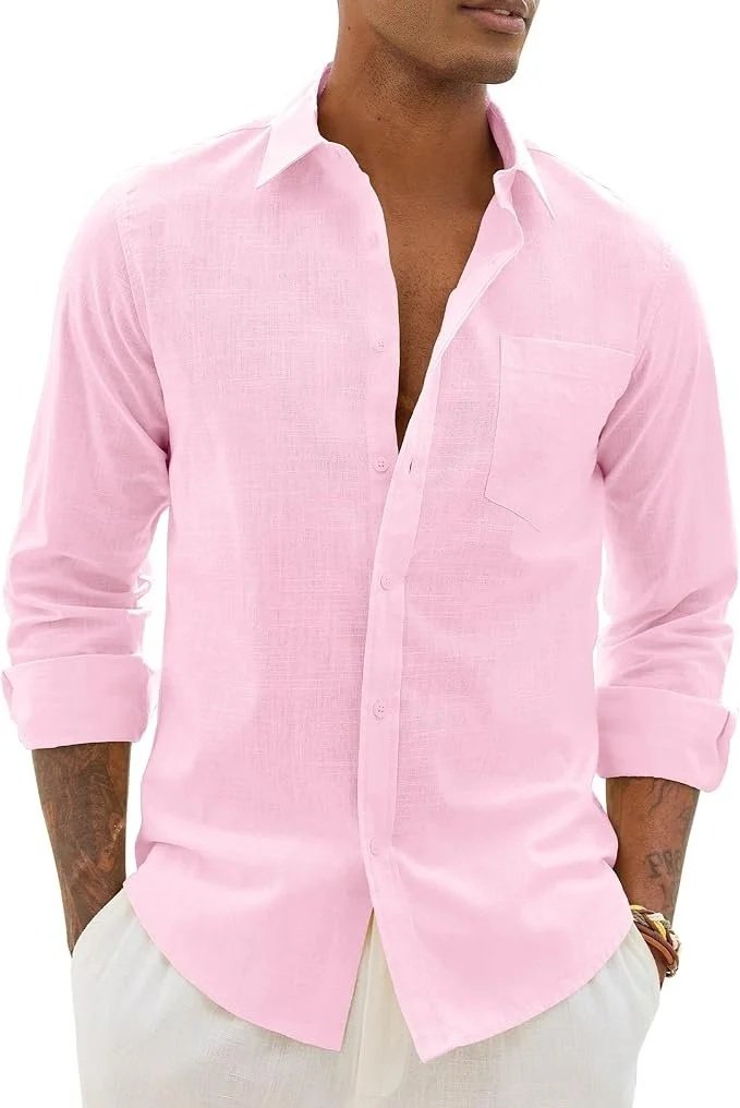 The linen shirt is everywhere this spring and summer, and not by accident. It hits that rare balance: relaxed, breathable, and undeniably masculine without trying too hard. 
Shop this, and other curated linen shirts to compliment your own personal st