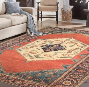 A low pile, vintage inspired rug that brings in worn in pattern and texture without competing for attention, the kind of foundational piece eclectic rooms need to balance out bolder statement pieces. Practical and washable, it lets you build the laye